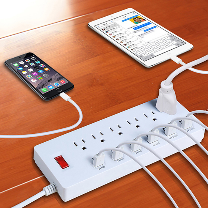 USA ground outlet usb charger power strips