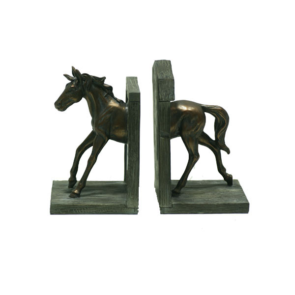 Resin Horse Bookends