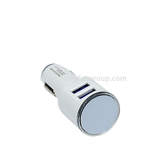 Phone Car Charger Twin USB Ports with Data Cable