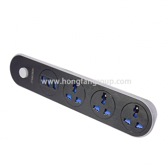 3 Outlet 3 USB Hub Power Socket with CE Approved