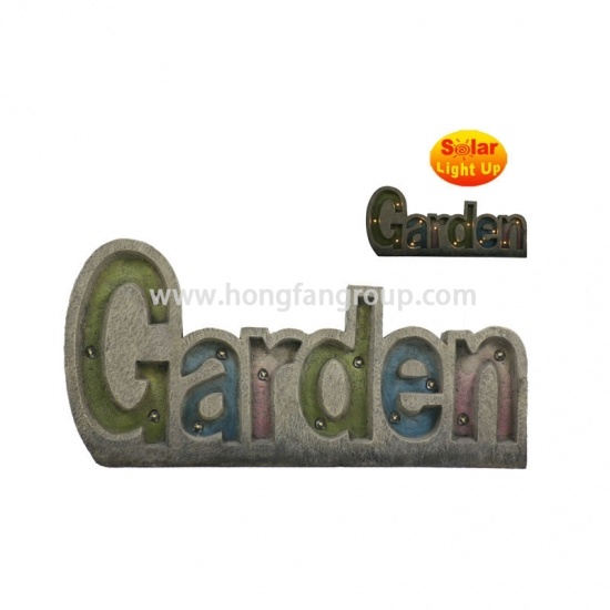 Resin Garden Sign