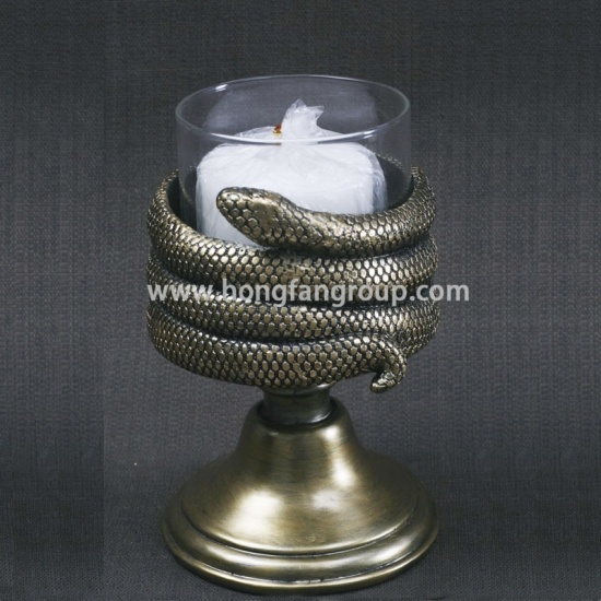 Snake Sculpture Candle Holder