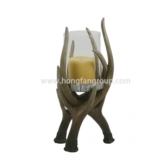 antlers candle holdera