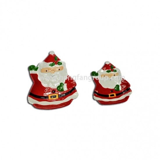 Santa Ceramic Plates