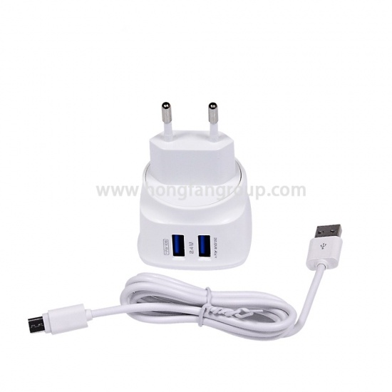 Samsung and Apple Phone Charger Dual USB Adapter