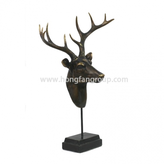 Resin Deer Head Decor
